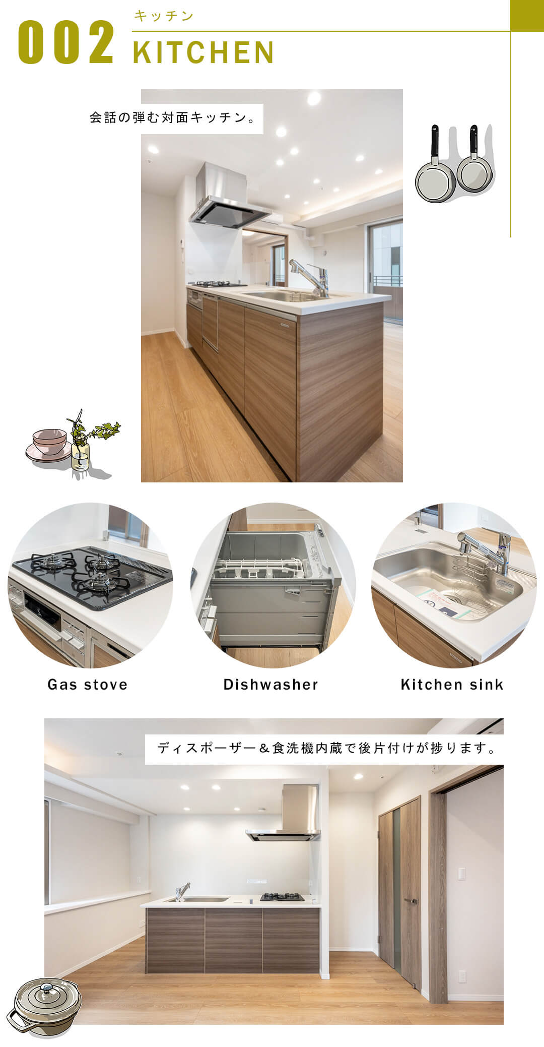 グランスイート虎ノ門のキッチン