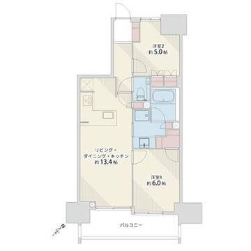 千石　東京スカイツリーが望める開放的な眺望 間取図