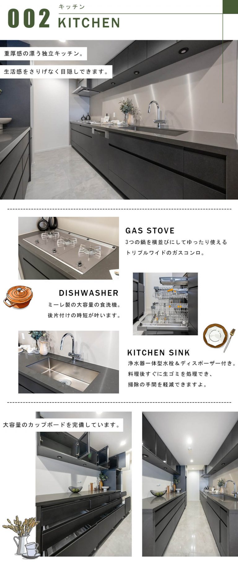 ザ・パークハウスグラン南青山四丁目のキッチン