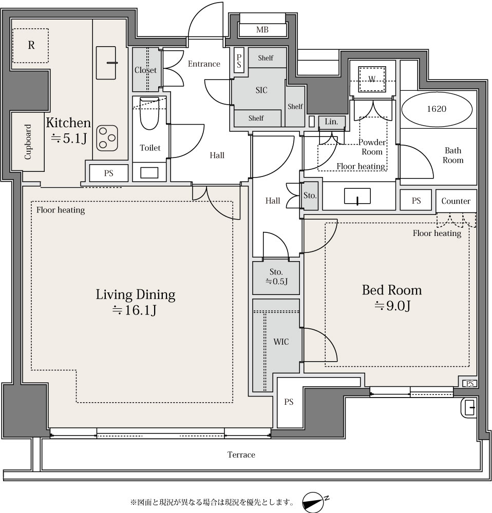 グランドヒルズ元麻布　機能性豊かなホテルライクな住まい 間取図