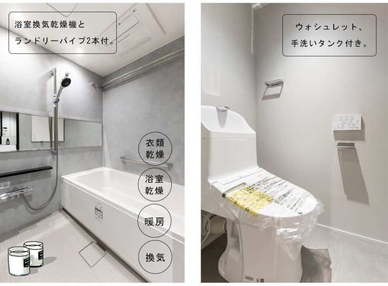 駒場パーク・ホームズの浴室・トイレ