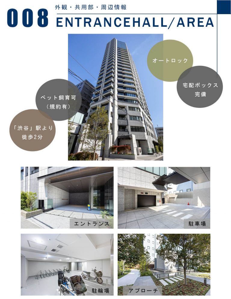 008外観,共用部,周辺情報,ENTRANCEHALL,AREA