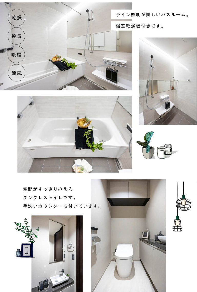 芝浦アイランドケープタワーの浴室・トイレ