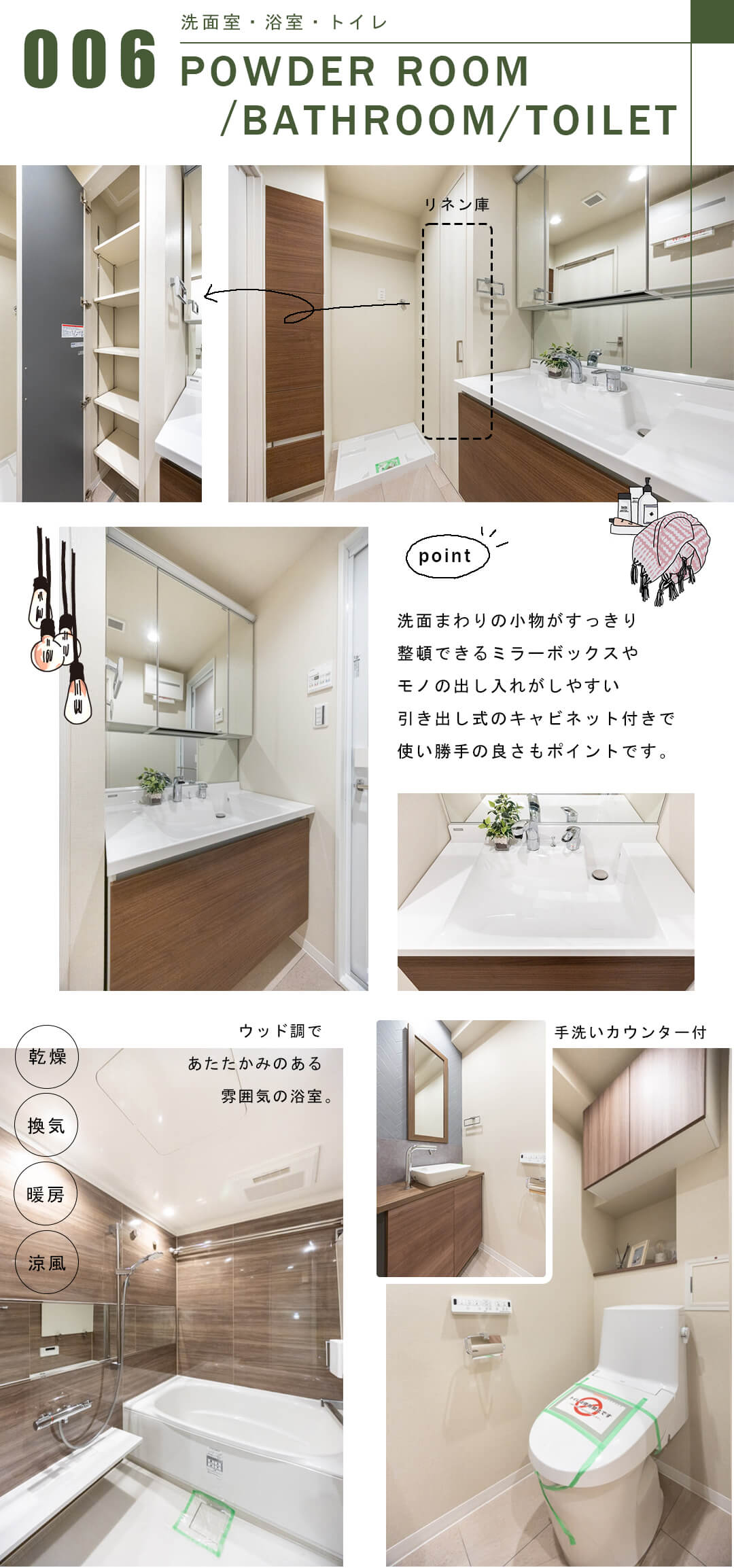 ジェイパーク文京白山の洗面室・浴室・トイレ