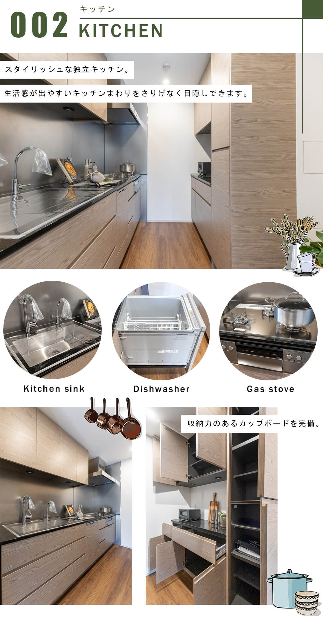 ザ・パークハウス御苑内藤町のキッチン