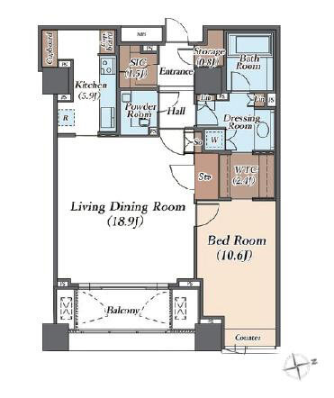 麻布台パークハウス　東京タワーの煌めく光が心をほどく、プレミアムな邸宅 間取図