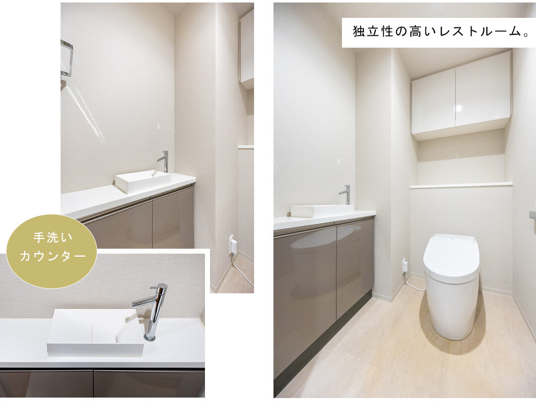 ザ・レジデンス三田のトイレ