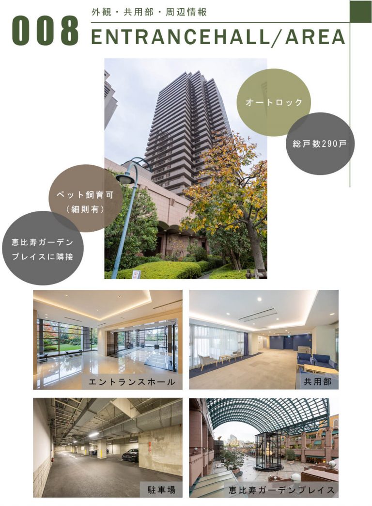 008外観,共用部,周辺情報,ENTRANCEHALL,AREA