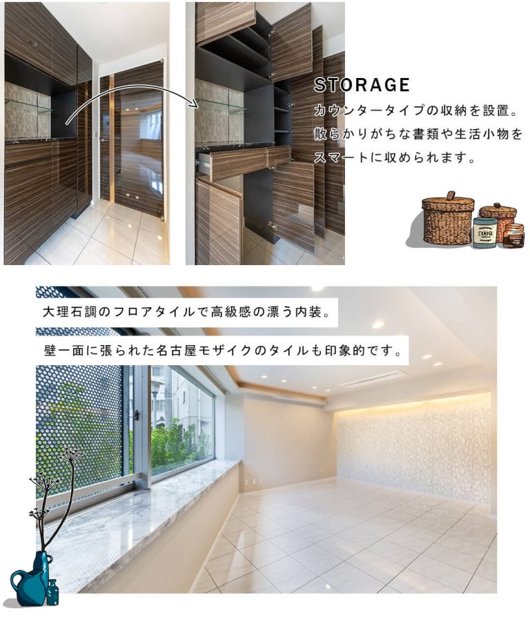 ビュロー平河町のリビングダイニング