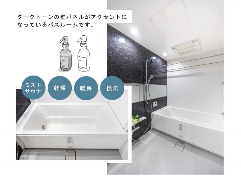 シティタワーズ東京ベイセントラルタワーの浴室