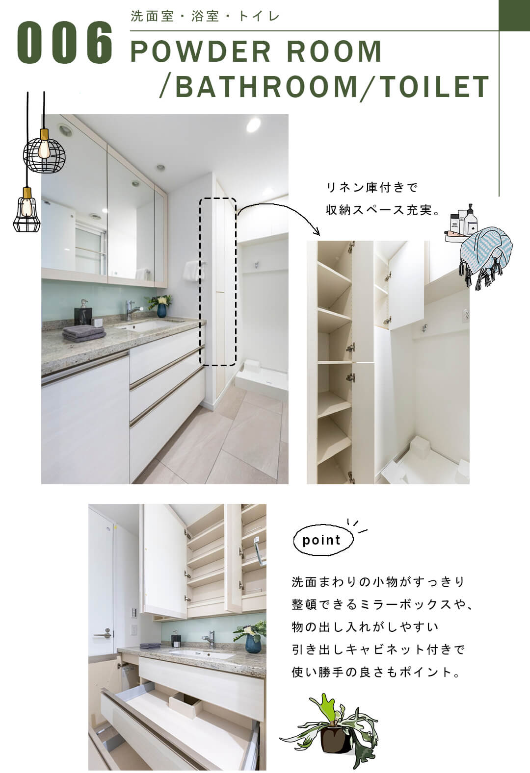 パークタワー渋谷本町の洗面室・浴室・トイレ