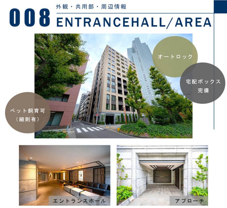 008外観,共用部,周辺情報,ENTRANCEHALL,AREA
