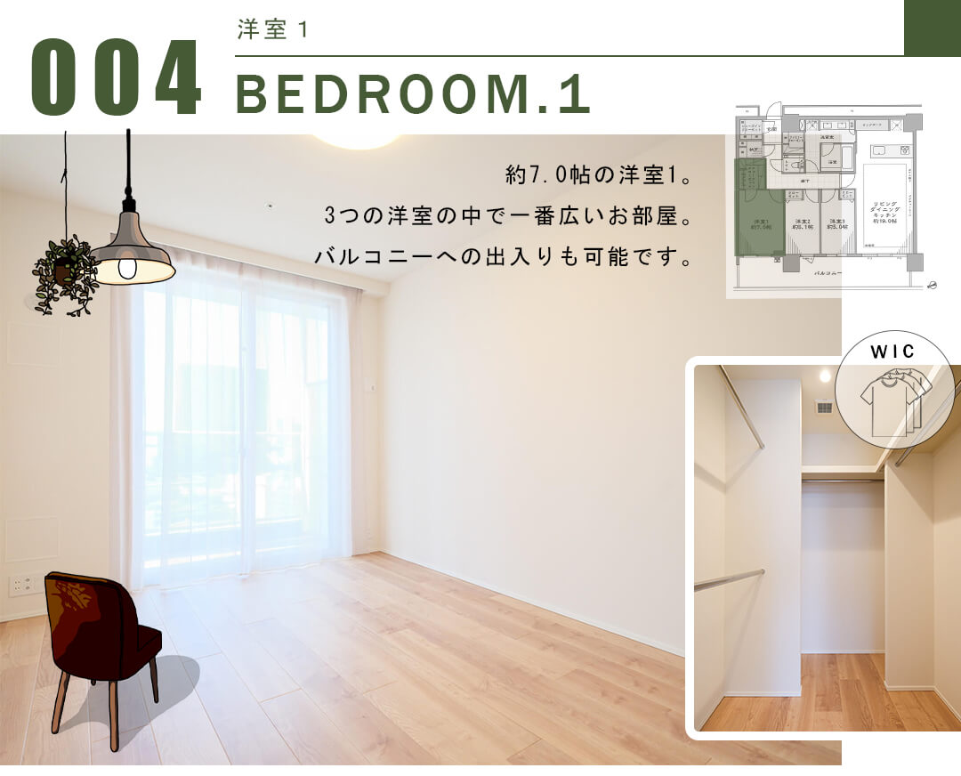 パークタワー品川ベイワードの洋室1