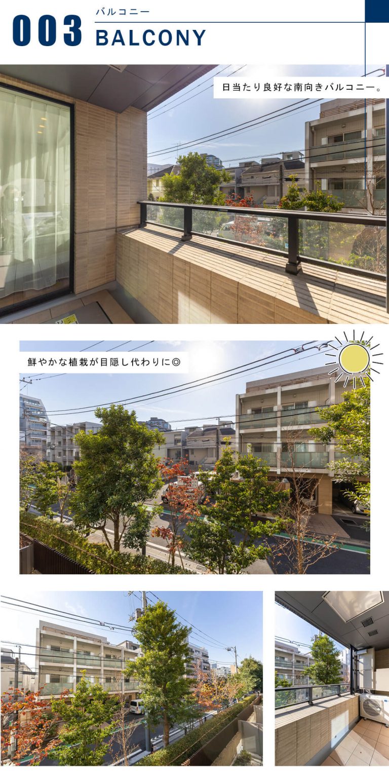 ザ・パークハウスグラン南青山高樹町のバルコニー