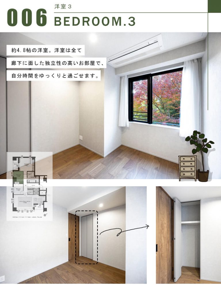 南青山テラス常盤松フォレストの洋室3