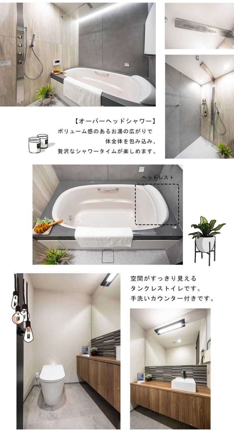 南青山テラス常盤松フォレストの浴室・トイレ