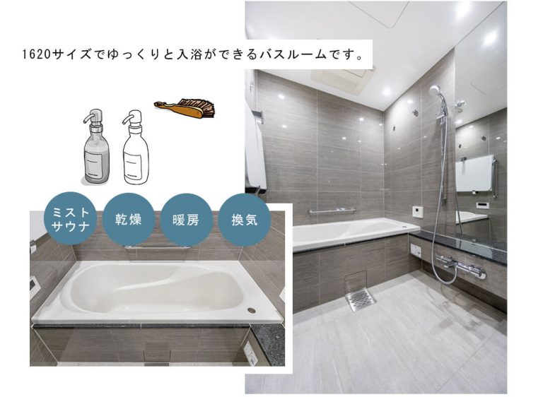 アトラス麻布台の浴室