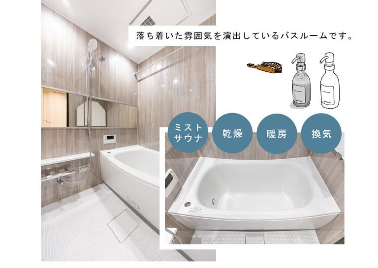 日神パレステージ西麻布の浴室