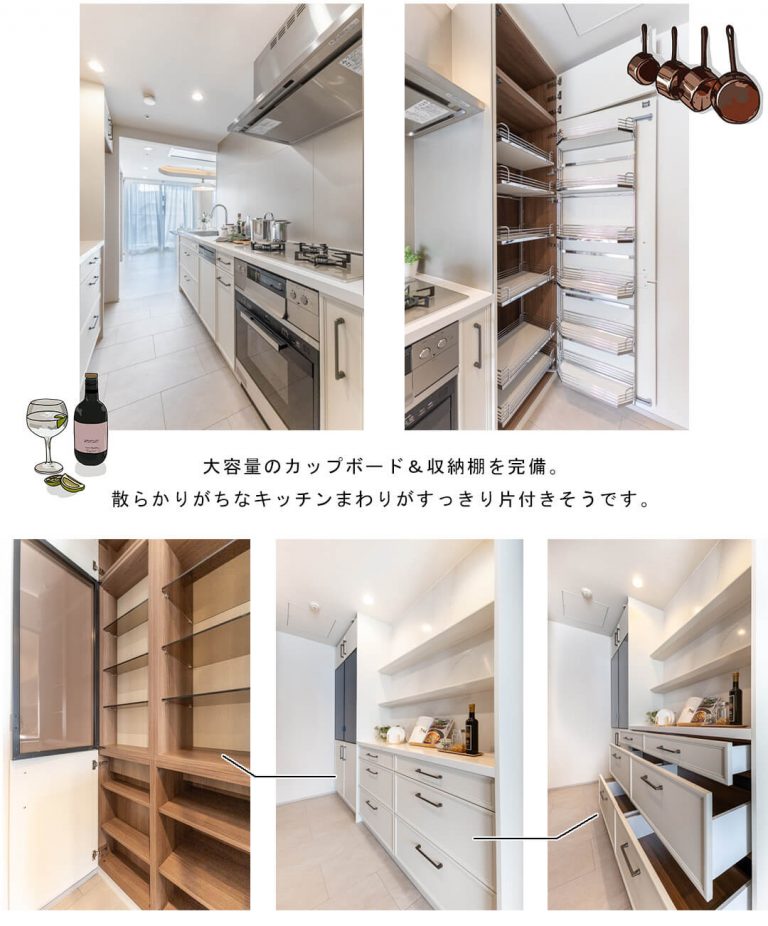 六本木ヒルズレジデンスD棟のキッチン