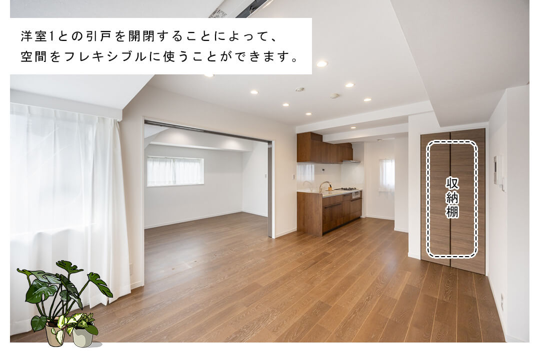 恵比寿ブルーメのリビングダイニング