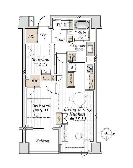 神楽坂　複数路線が利用可能！ペットと暮らせるスタイリッシュな住まい 間取図