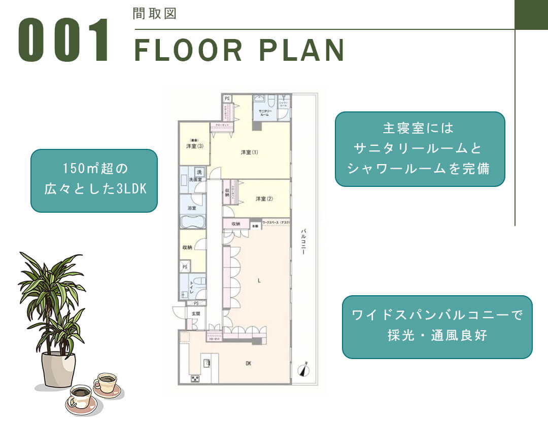 ホーマットキャピタルの間取図