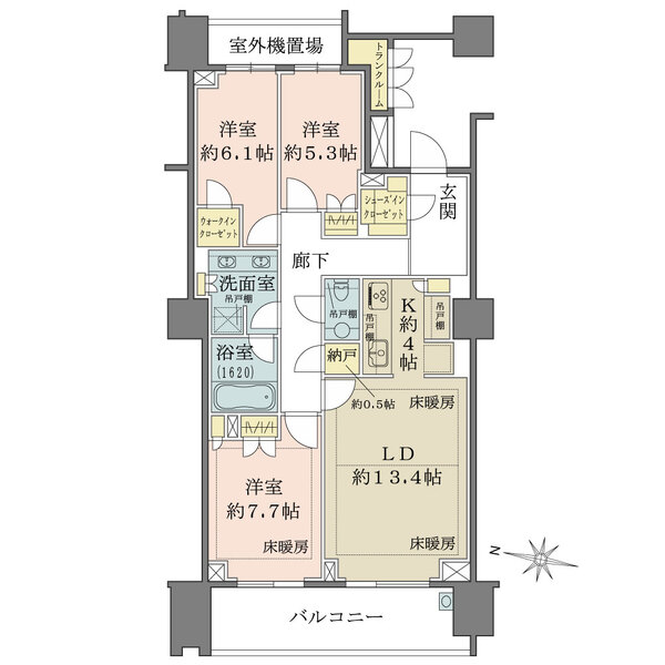 ザ・パークハウス渋谷南平台　南平台に息づく、90㎡超レジデンス 間取り図
