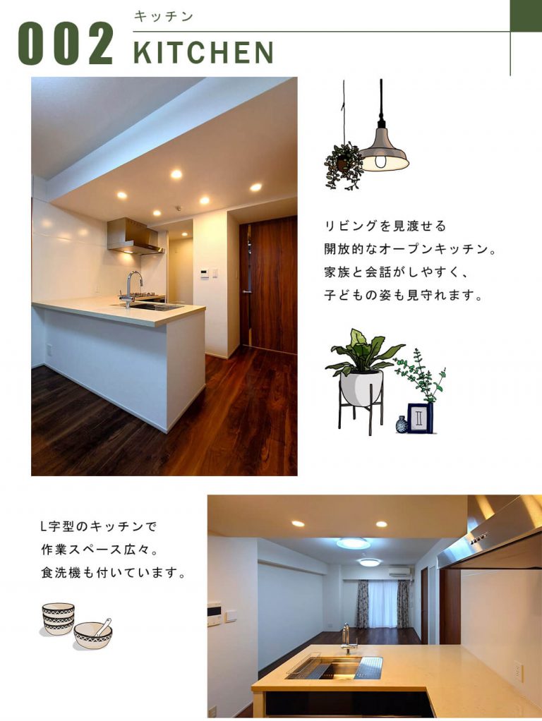 オープンレジデンシア代々木ザ・ハウスのキッチン