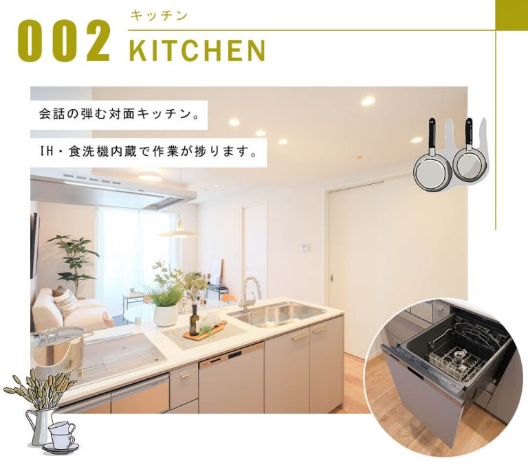 ザ・パークハウス晴海タワーズクロノレジデンスのキッチン