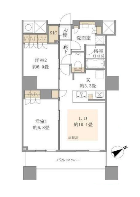 ザ・パークハウス西新宿タワー60　品格と先進性が息づくランドマーク 間取図