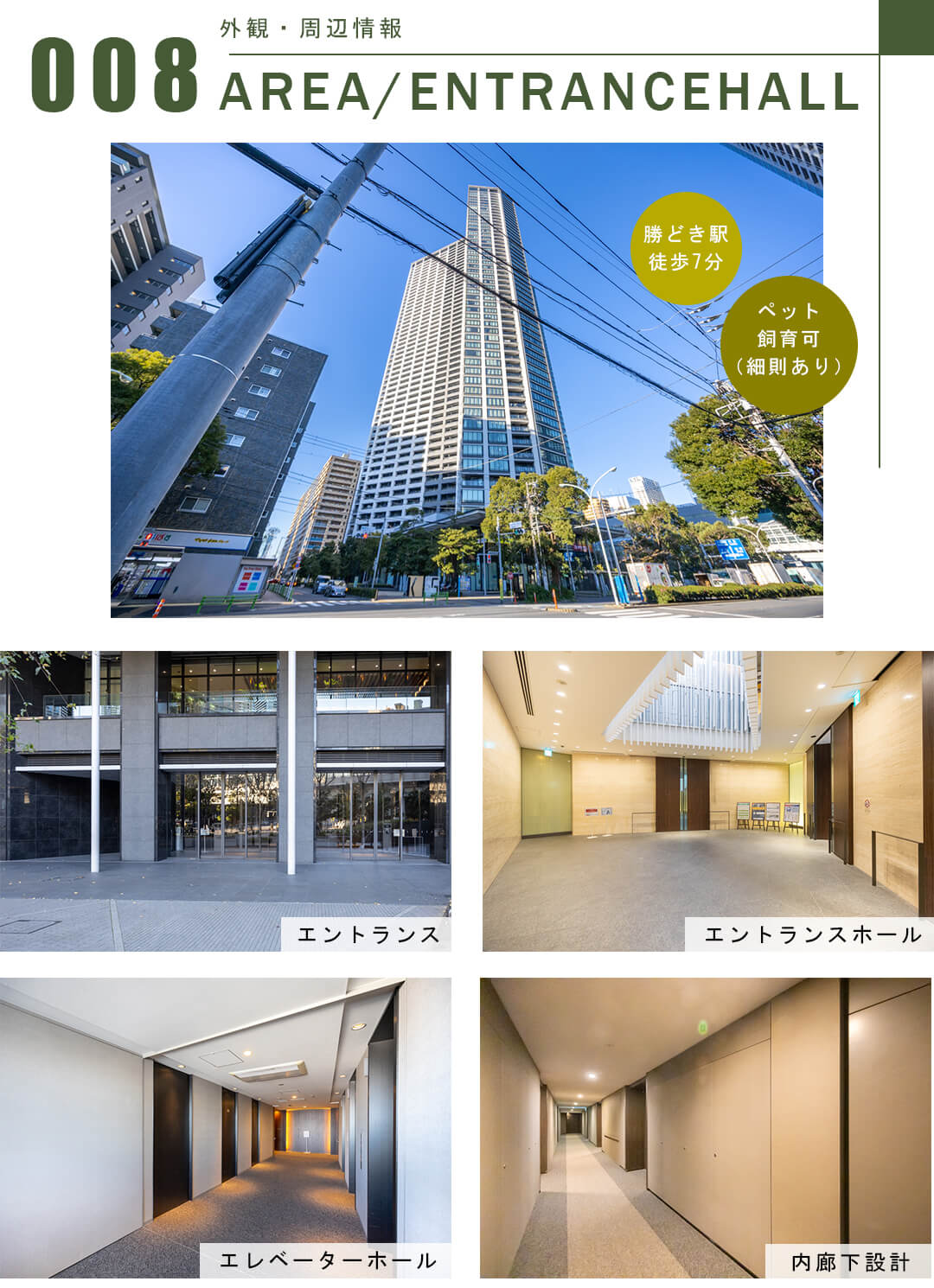 勝どきザ・タワーの外観・周辺情報