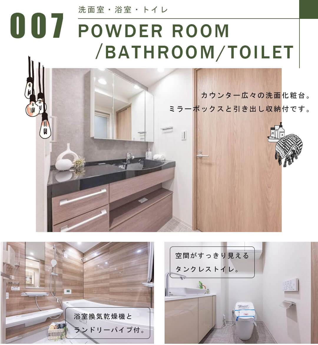 アイ・マークタワーの洗面室・浴室・トイレ