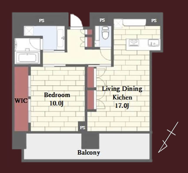 パークコート赤坂檜町ザタワー　都会的な景色と暮らす、開放感あふれた住まい 間取り図