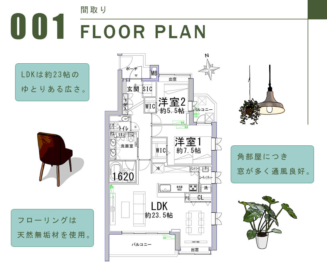 ホームズ羽根木の間取り