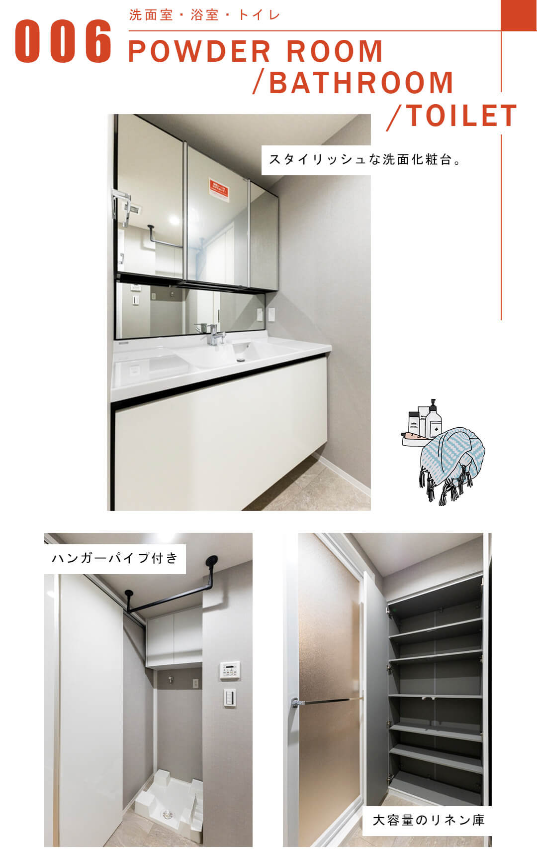 サンビューハイツ渋谷の洗面室