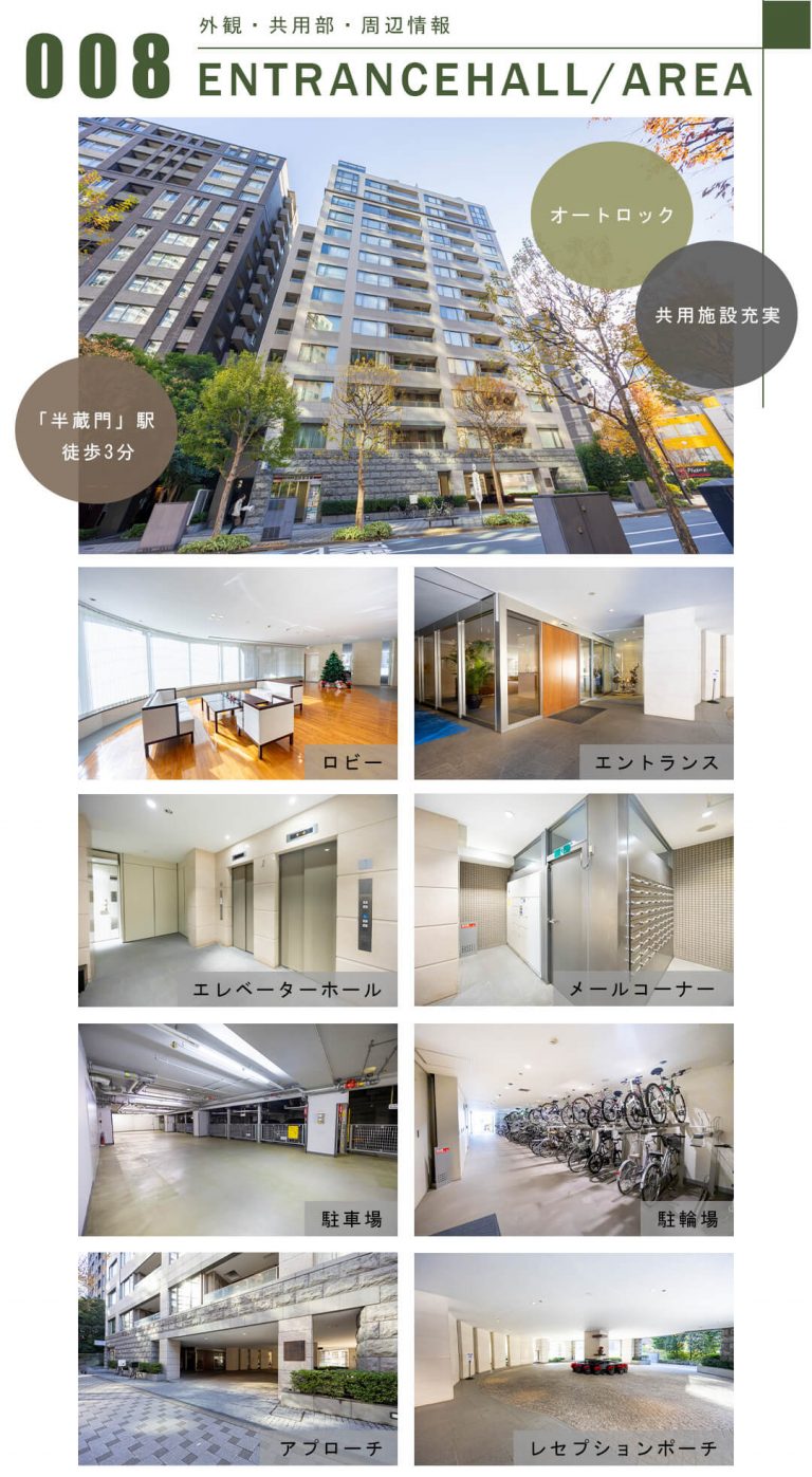 008外観,共用部,周辺情報,ENTRANCEHALL,AREA