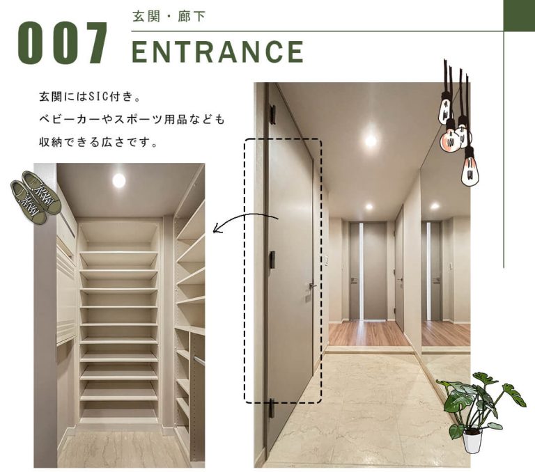 パークタワーグランスカイの玄関