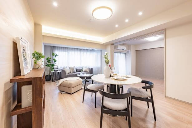 市ヶ谷　耐震改修済マンション、自然な光が入る南東向きの2SLDK　