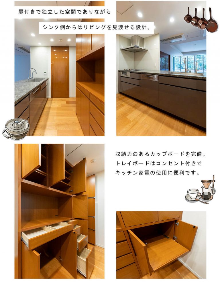 プラウド六本木のキッチン