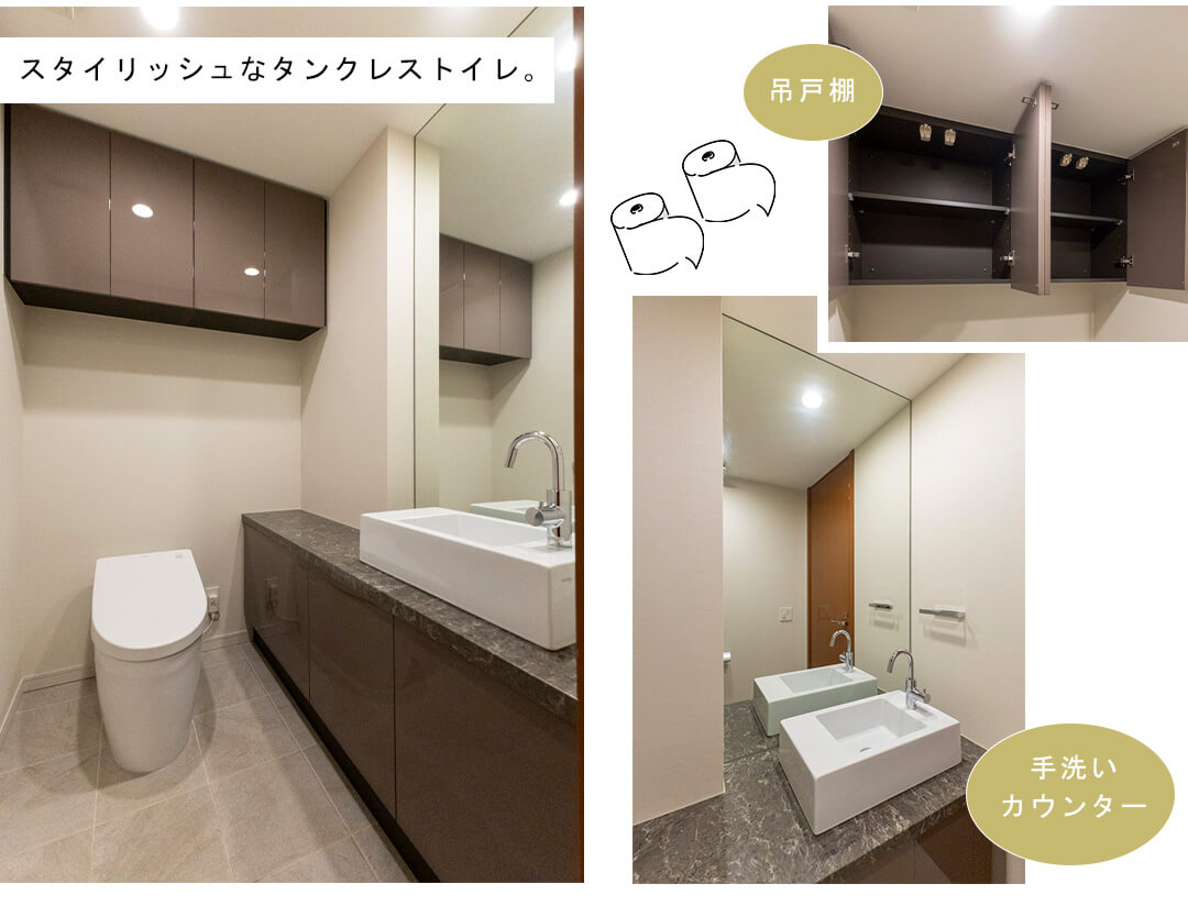 プラウド六本木のトイレ