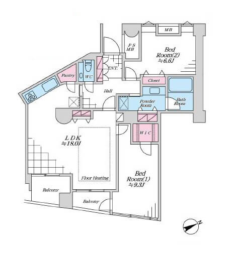 品川　駅直結！洗練を纏うタワーレジデンス 間取り図