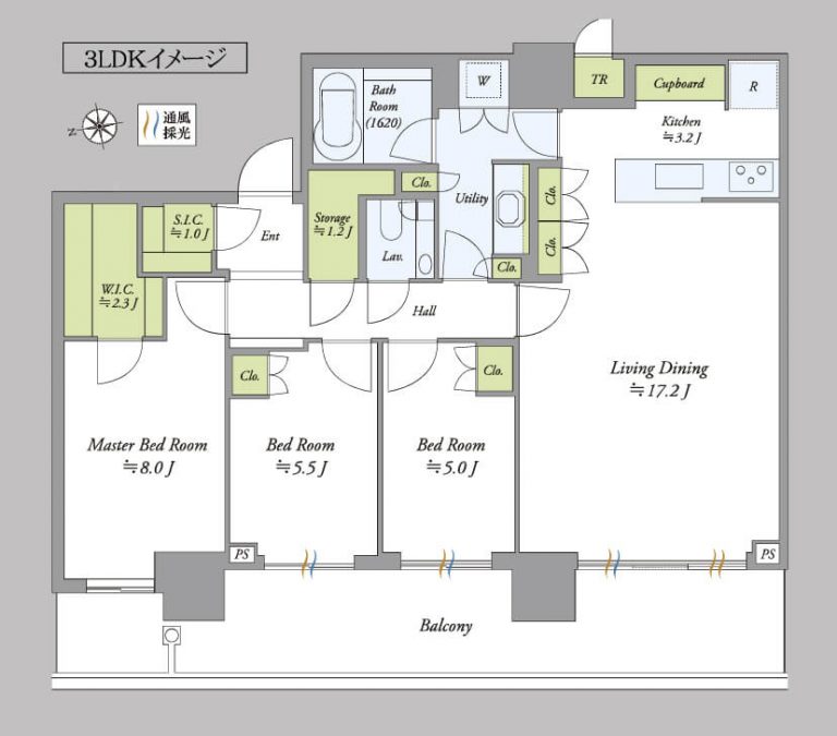 間取図（2LDK・3LDKへ間取変更可能）
