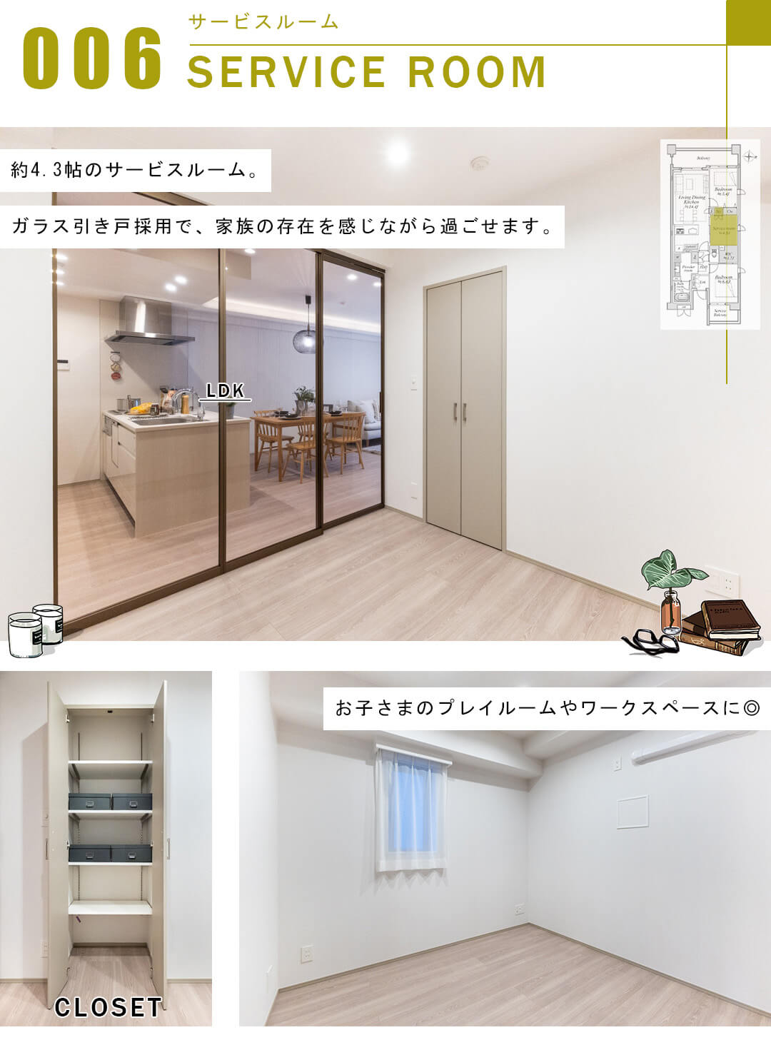 天王洲デュープレックスのサービスルーム