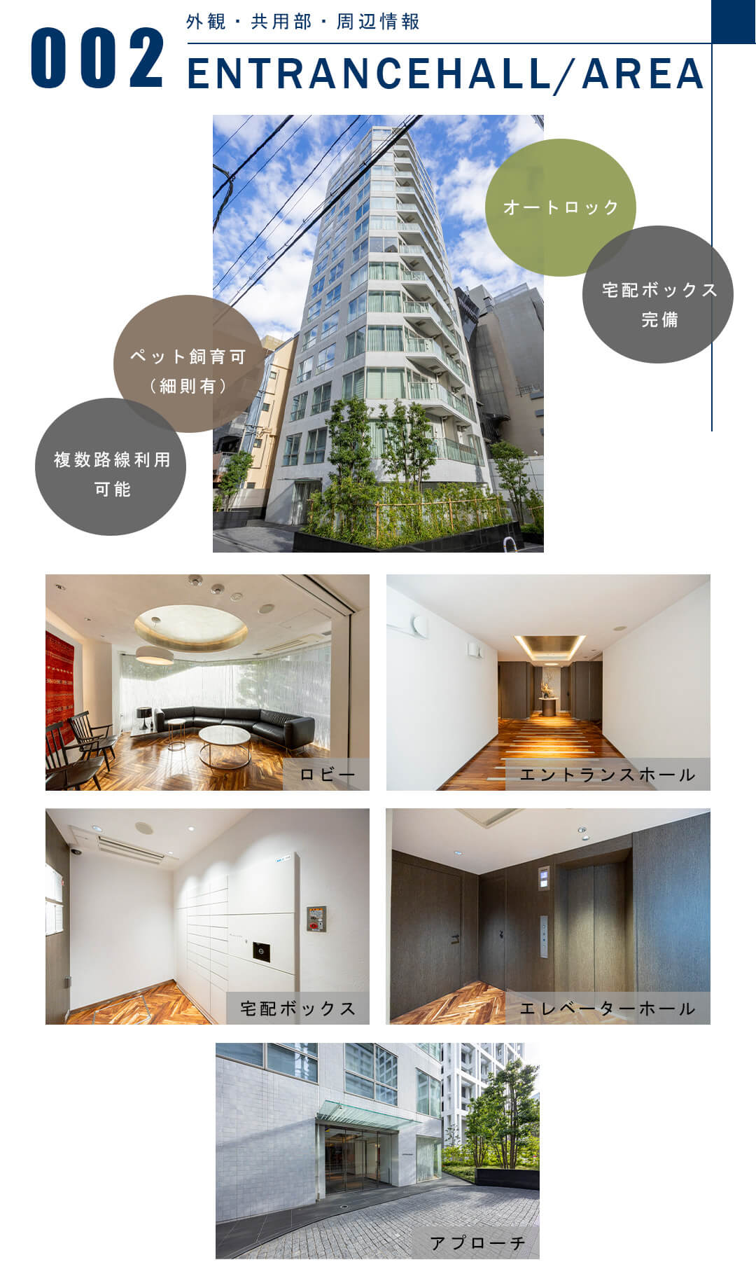 002外観,共用部,周辺情報,ENTRANCEHALL,AREA
