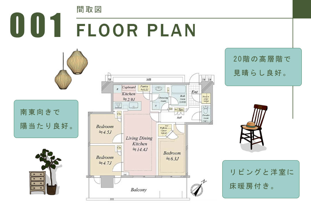 MID TOWER GRANDの間取