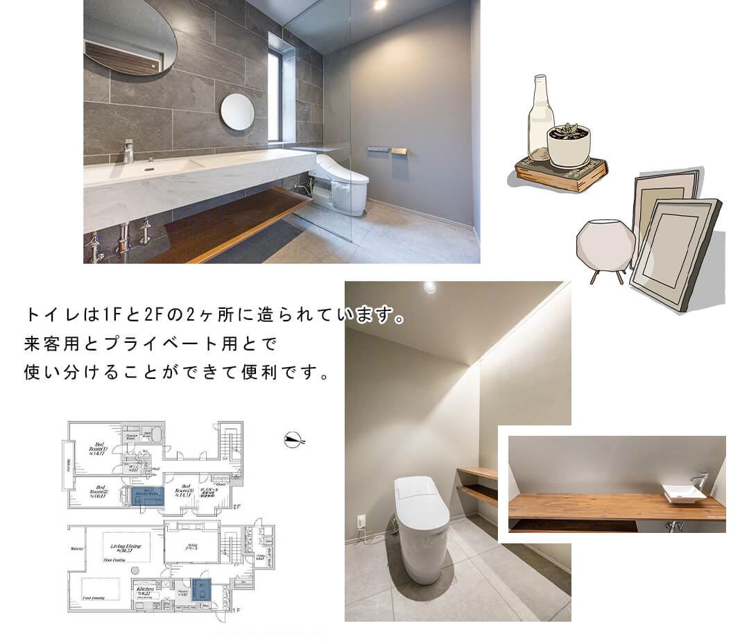 ラ・アトレ玉川瀬田ウエストテラスのトイレ