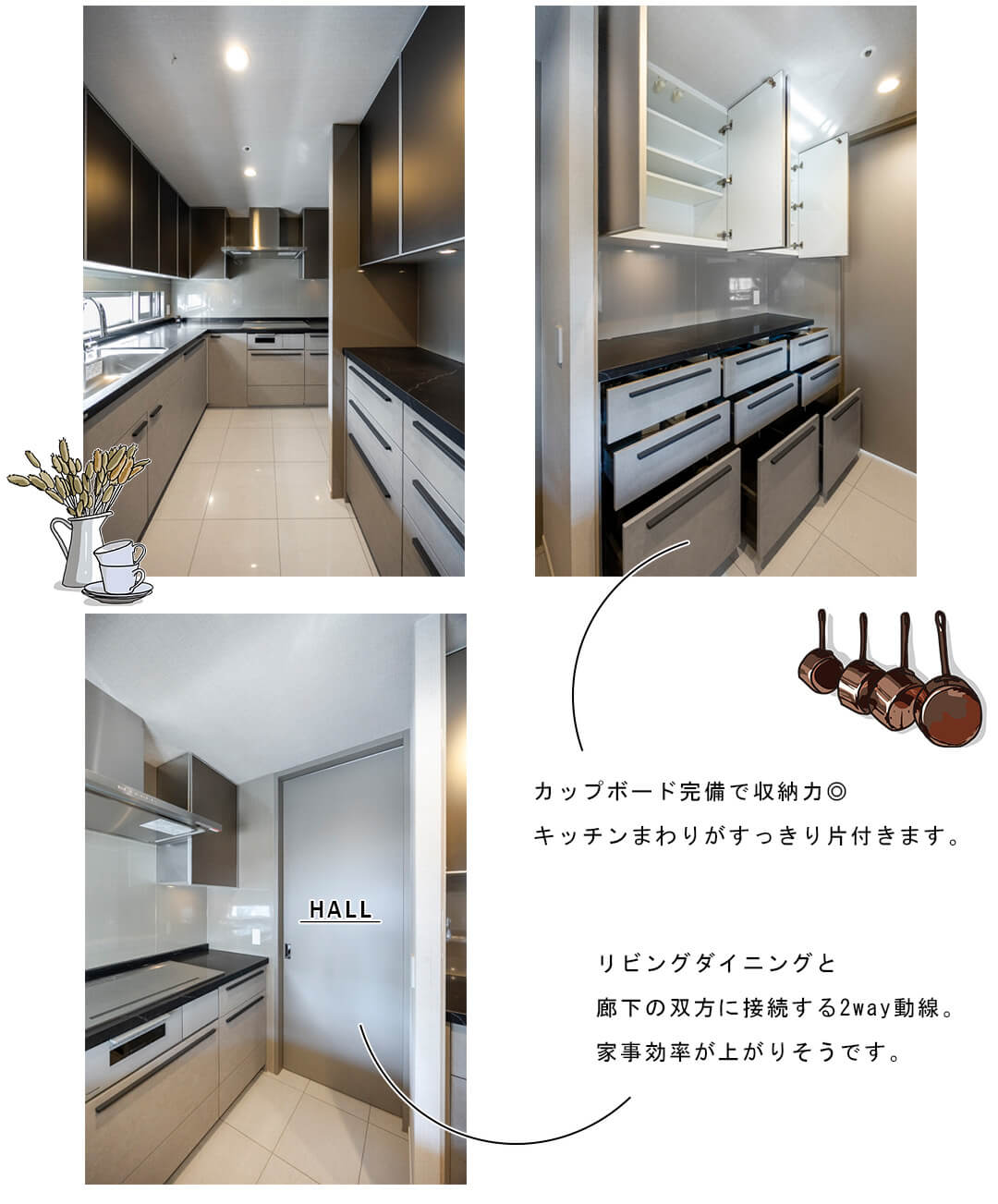 パークハウス赤坂氷川のキッチン