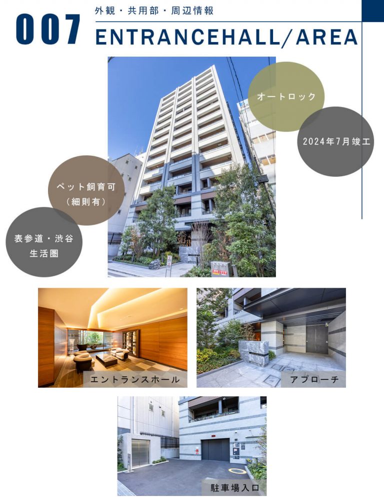 007外観,共用部,周辺情報,ENTRANCEHALL,AREA