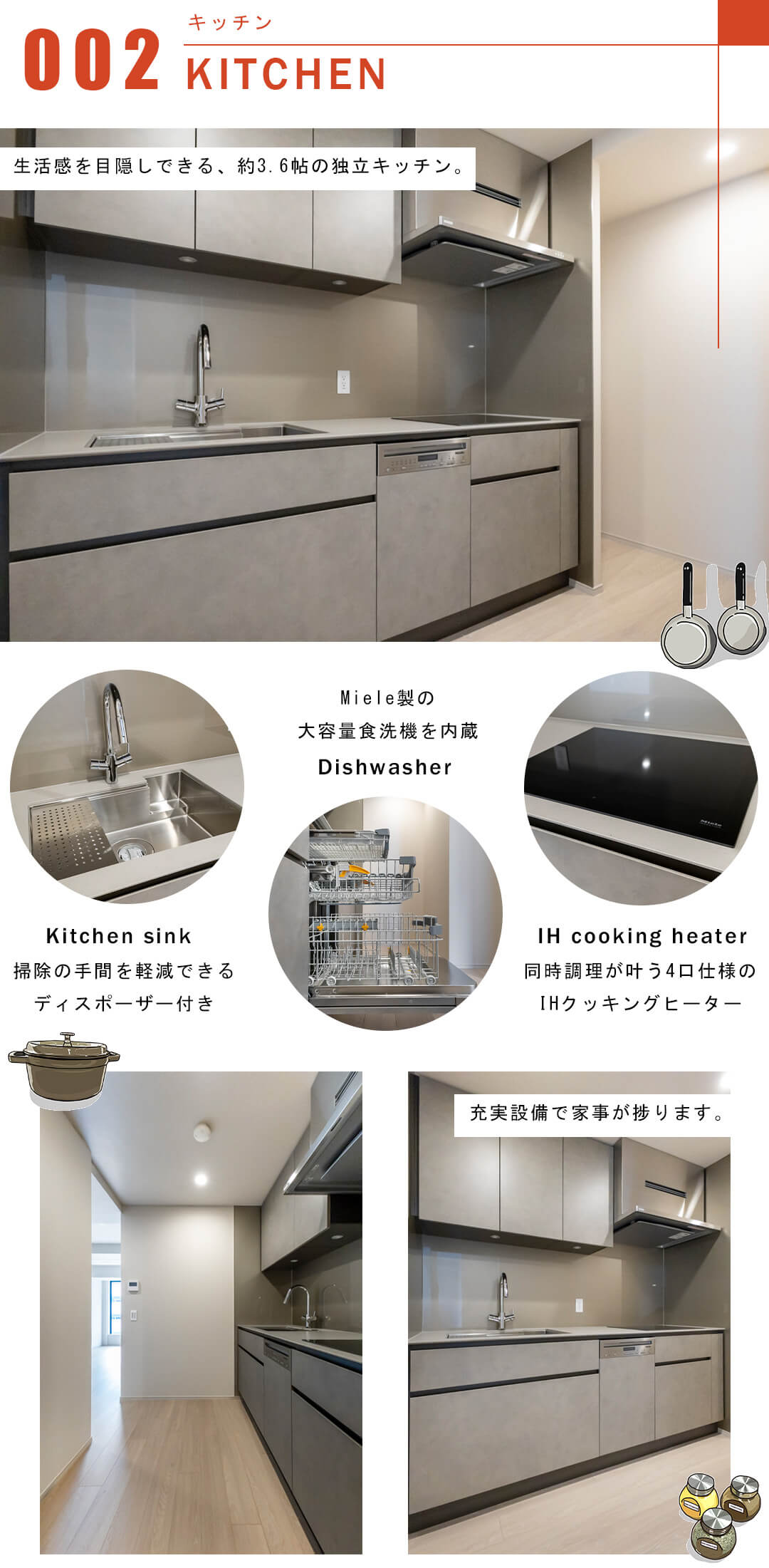 プラウドタワー渋谷のキッチン