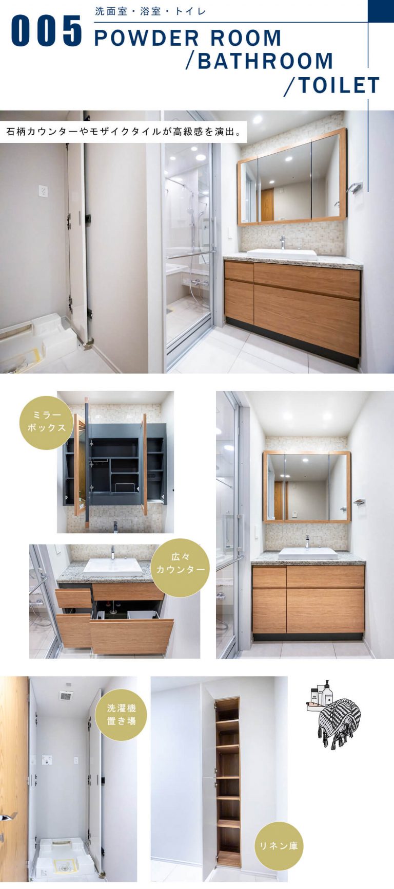 ザ・レジデンス三田の洗面室